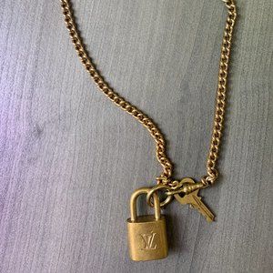 Authentic LV Lock and Key Necklace